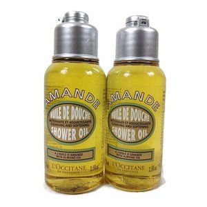 COPY - 2X L'Occitane AMANDE Almond Shower Oil Body Cleanser Wash 2.5oz/75ml eac…